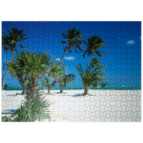 puzzleplate Beach at Key Biscayne, Miami, Florida, USA 500 Jigsaw Puzzle