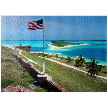 puzzleplate Fort Jefferson in Dry Tortugas National Park, Florida Keys, Florida, USA 1000 Jigsaw Puzzle