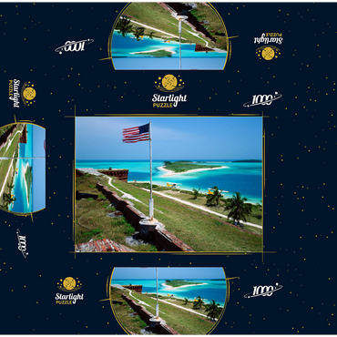 Fort Jefferson in Dry Tortugas National Park, Florida Keys, Florida, USA 1000 Jigsaw Puzzle box 3D Modell