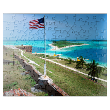 puzzleplate Fort Jefferson in Dry Tortugas National Park, Florida Keys, Florida, USA 100 Jigsaw Puzzle