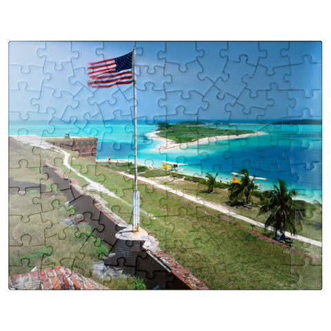 puzzleplate Fort Jefferson in Dry Tortugas National Park, Florida Keys, Florida, USA 100 Jigsaw Puzzle