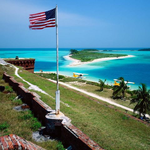 Fort Jefferson in Dry Tortugas National Park, Florida Keys, Florida, USA 100 Jigsaw Puzzle 3D Modell