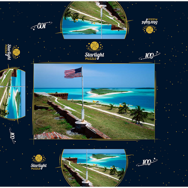 Fort Jefferson in Dry Tortugas National Park, Florida Keys, Florida, USA 100 Jigsaw Puzzle box 3D Modell