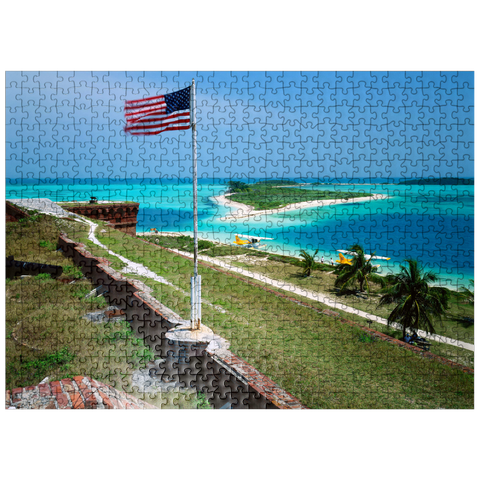 puzzleplate Fort Jefferson in Dry Tortugas National Park, Florida Keys, Florida, USA 500 Jigsaw Puzzle