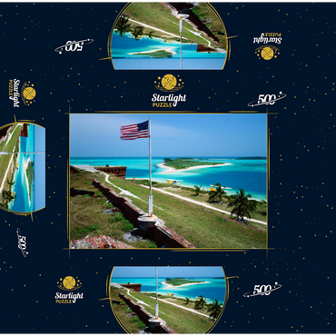 Fort Jefferson in Dry Tortugas National Park, Florida Keys, Florida, USA 500 Jigsaw Puzzle box 3D Modell