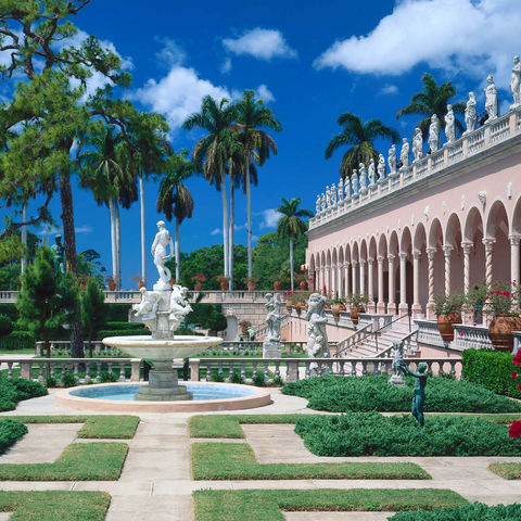 Inner courtyard of the Ringling Museum of Art in Sarasota, Florida, USA 1000 Jigsaw Puzzle 3D Modell