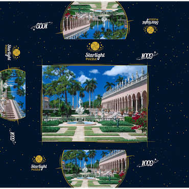 Inner courtyard of the Ringling Museum of Art in Sarasota, Florida, USA 1000 Jigsaw Puzzle box 3D Modell