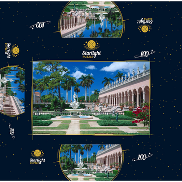 Inner courtyard of the Ringling Museum of Art in Sarasota, Florida, USA 100 Jigsaw Puzzle box 3D Modell