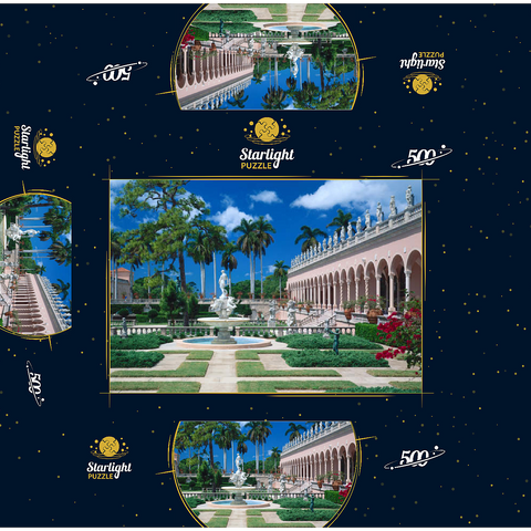 Inner courtyard of the Ringling Museum of Art in Sarasota, Florida, USA 500 Jigsaw Puzzle box 3D Modell