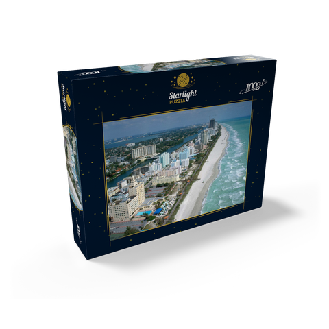 Art Deco Hotels on Ocean Drive, Miami Beach, Florida, USA 1000 Jigsaw Puzzle box view1
