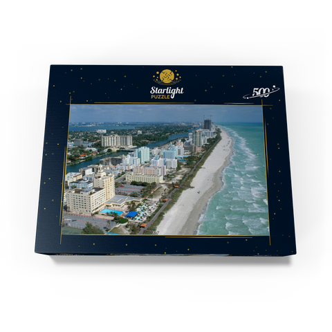 Art Deco Hotels on Ocean Drive, Miami Beach, Florida, USA 500 Jigsaw Puzzle box view1