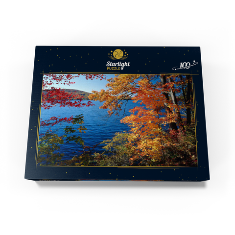 Autumn atmosphere at Lake Waramaug, Connecticut, USA 100 Jigsaw Puzzle box view1