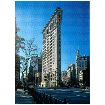 puzzleplate Flatiron Building on Fifth Avenue, Manhattan, New York City, New York, USA 1000 Jigsaw Puzzle