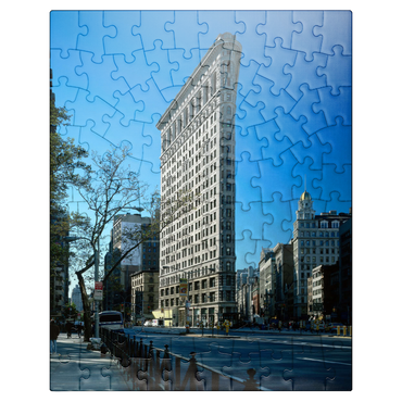 puzzleplate Flatiron Building on Fifth Avenue, Manhattan, New York City, New York, USA 100 Jigsaw Puzzle