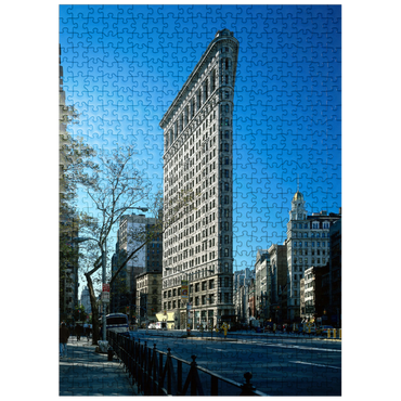 puzzleplate Flatiron Building on Fifth Avenue, Manhattan, New York City, New York, USA 500 Jigsaw Puzzle