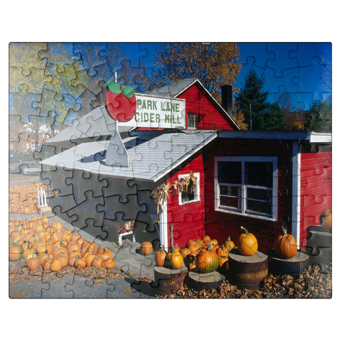 puzzleplate Vegetable store with pumpkins, Connecticut, USA 100 Jigsaw Puzzle