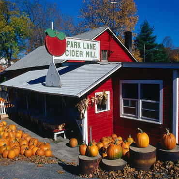 Vegetable store with pumpkins, Connecticut, USA 100 Jigsaw Puzzle 3D Modell