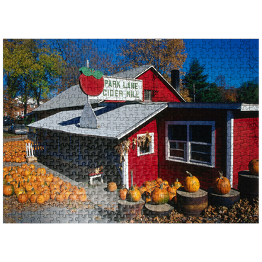 puzzleplate Vegetable store with pumpkins, Connecticut, USA 500 Jigsaw Puzzle
