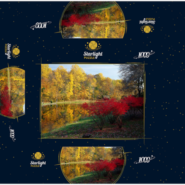 Autumn landscape near Ridgefield, Connecticut, USA 1000 Jigsaw Puzzle box 3D Modell
