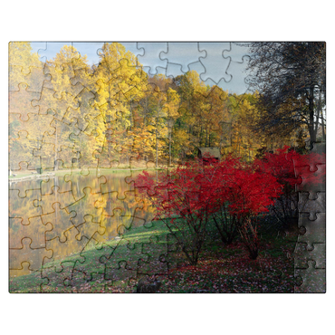 puzzleplate Autumn landscape near Ridgefield, Connecticut, USA 100 Jigsaw Puzzle