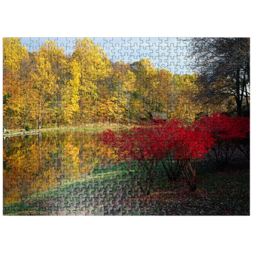 puzzleplate Autumn landscape near Ridgefield, Connecticut, USA 500 Jigsaw Puzzle
