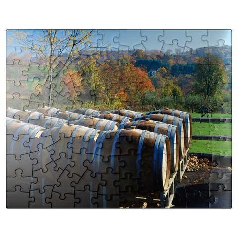 puzzleplate Hopkins Winery on the Connecticut Wine Route, Lake Waramaug, Connecticut, USA 100 Jigsaw Puzzle