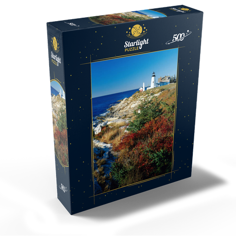 Lighthouse at Pemaquid Point, Maine, USA 500 Jigsaw Puzzle box view1