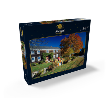 House with Halloween decoration, Maine, USA 100 Jigsaw Puzzle box view1