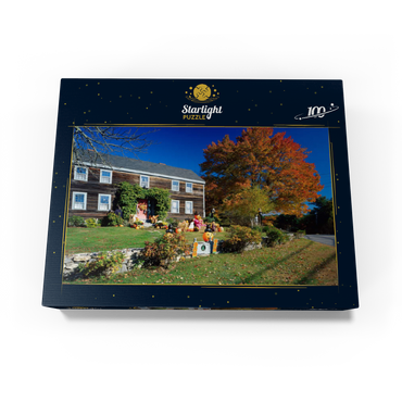 House with Halloween decoration, Maine, USA 100 Jigsaw Puzzle box view1