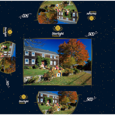 House with Halloween decoration, Maine, USA 500 Jigsaw Puzzle box 3D Modell