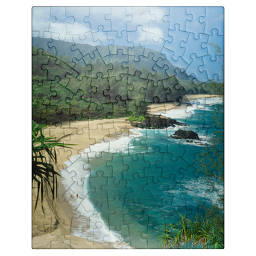 puzzleplate Lumahai Beach, Kauai Island, Hawaii, USA 100 Jigsaw Puzzle