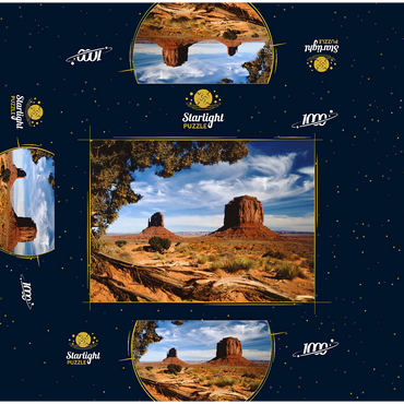 Monument Valley, Navajo Tribal Park, Arizona, USA 1000 Jigsaw Puzzle box 3D Modell