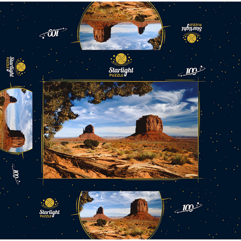 Monument Valley, Navajo Tribal Park, Arizona, USA 100 Jigsaw Puzzle box 3D Modell