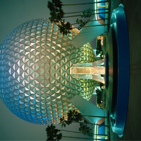 Spaceship Earth, Epcot Center 100 Jigsaw Puzzle 3D Modell