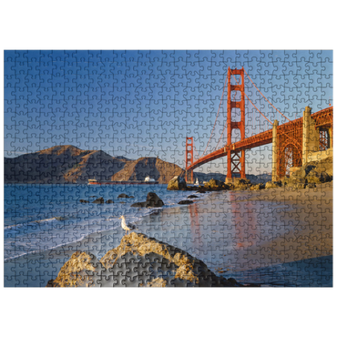 puzzleplate San Francisco Bay and Golden Gate Bridge, San Francisco, California, USA 500 Jigsaw Puzzle
