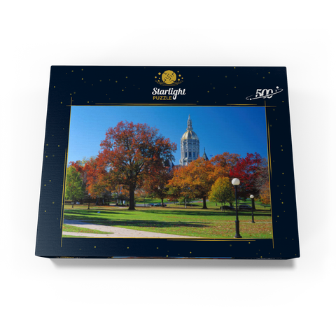 Park with Capitol in Hartford, Connecticut, USA 500 Jigsaw Puzzle box view1