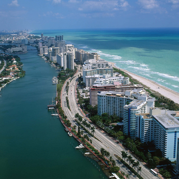View over Miami Beach, Florida, USA 1000 Jigsaw Puzzle 3D Modell