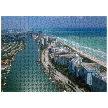 puzzleplate View over Miami Beach, Florida, USA 500 Jigsaw Puzzle