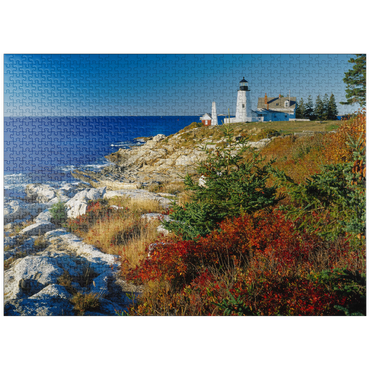 puzzleplate Lighthouse at Pemaquid Point, Maine, USA 1000 Jigsaw Puzzle