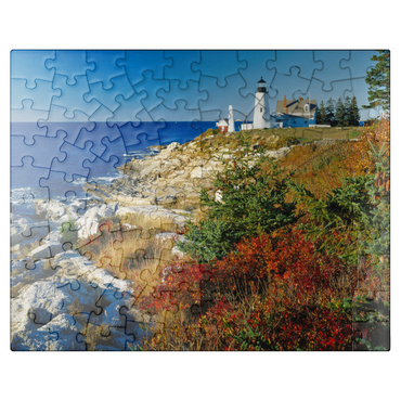 puzzleplate Lighthouse at Pemaquid Point, Maine, USA 100 Jigsaw Puzzle