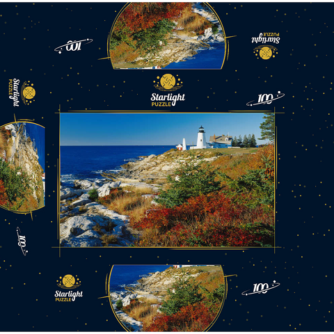 Lighthouse at Pemaquid Point, Maine, USA 100 Jigsaw Puzzle box 3D Modell