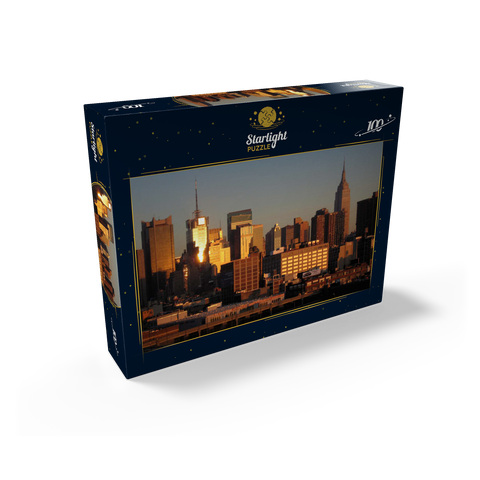 View over Hudson on Manhattan, New York City, New York, USA 100 Jigsaw Puzzle box view1