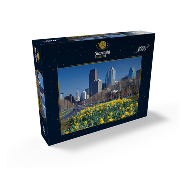 Benjamin Franklin Parkway with Skline and City Hall, Philadelphia, Pennsylvania, USA 1000 Jigsaw Puzzle box view1