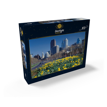 Benjamin Franklin Parkway with Skline and City Hall, Philadelphia, Pennsylvania, USA 100 Jigsaw Puzzle box view1