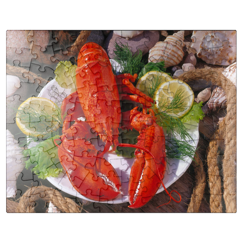 puzzleplate Lobster 100 Jigsaw Puzzle