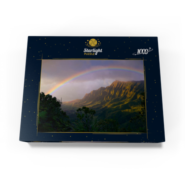 Rainbow over Na Pali Coast, Kauai Island, Hawaii, USA 1000 Jigsaw Puzzle box view1