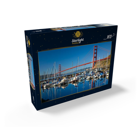 Golden Gate Bridge with marina, San Francisco, California, USA 100 Jigsaw Puzzle box view1