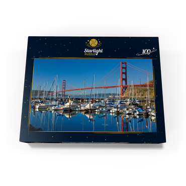 Golden Gate Bridge with marina, San Francisco, California, USA 100 Jigsaw Puzzle box view1