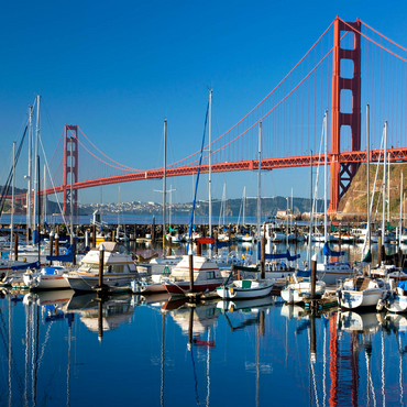 Golden Gate Bridge with marina, San Francisco, California, USA 500 Jigsaw Puzzle 3D Modell
