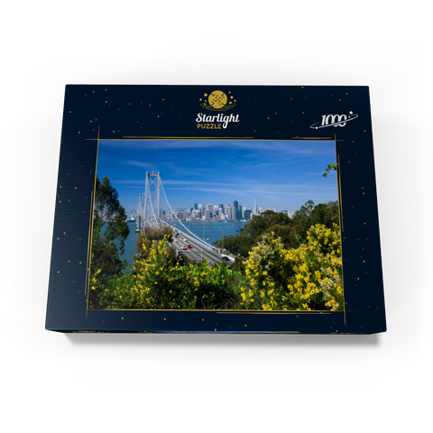 Bay Bridge with skyline, San Francisco, California, USA 1000 Jigsaw Puzzle box view1
